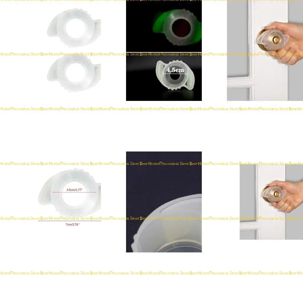 12pd silicone luminoso panoratura rotonda cover cover bambini guanto manico della porta sicurezza per bambini