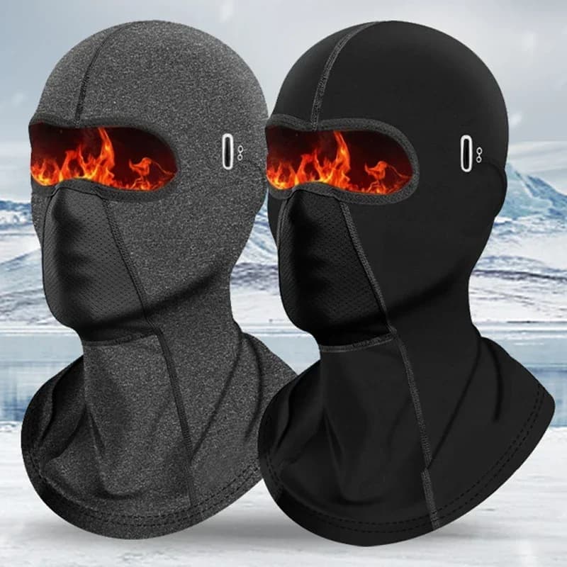 Men's Winter Cycling Bike Bike Mask for Face Protection Sport Shoe Windproof Hat Covered Velvet