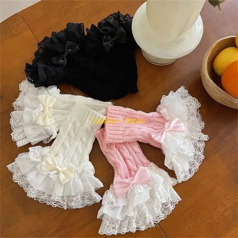 Y4QA Lace Scales for Girls, Knee Socks, Uniform Leggings for Girls