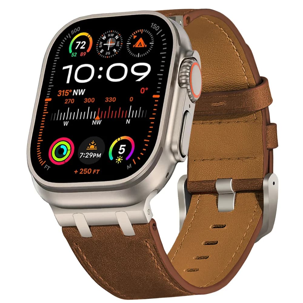 Cinturini in pelle per cinturino Apple watch 44mm 45mm 41mm 40mm 42mm 46mm braccialetto correa iWatch serie 3 4 5 6 SE 7 8 9 10 ultra/2 49mm