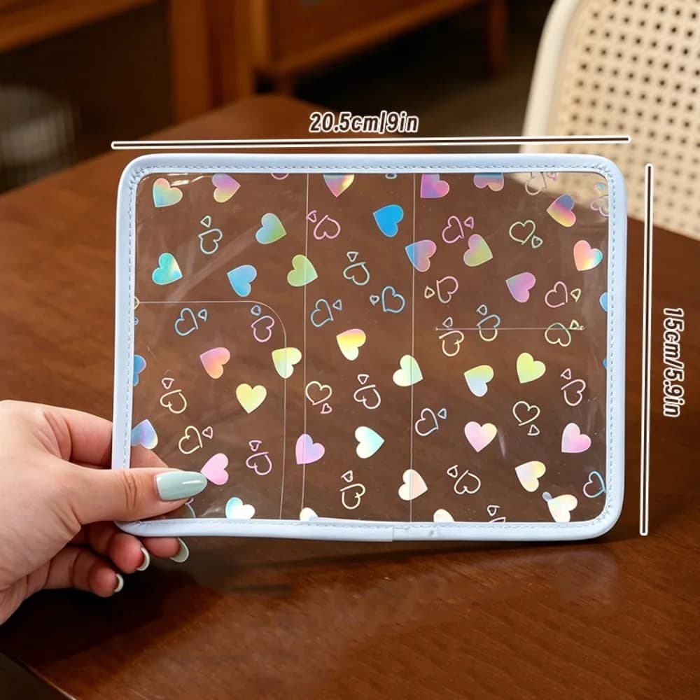 New Ultra-thin Card Holder Multifunctional Sparkling Star Design Passport Bag Lightweight Fold Purse Travel