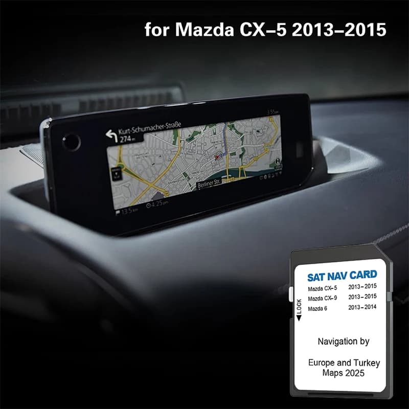 Scheda SD Navi per Mazda CX-5 2013 2014 2015 Cover Europa Germania Francia Italia Mappa di memoria Scheda GPS