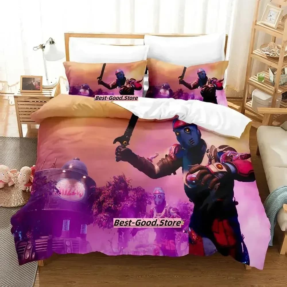 Set di Biancheria da Letto Stampata The Outer Worlds, Copripiumino, Federe, Set Completo per Letto Matrimoniale, Queen o King Size