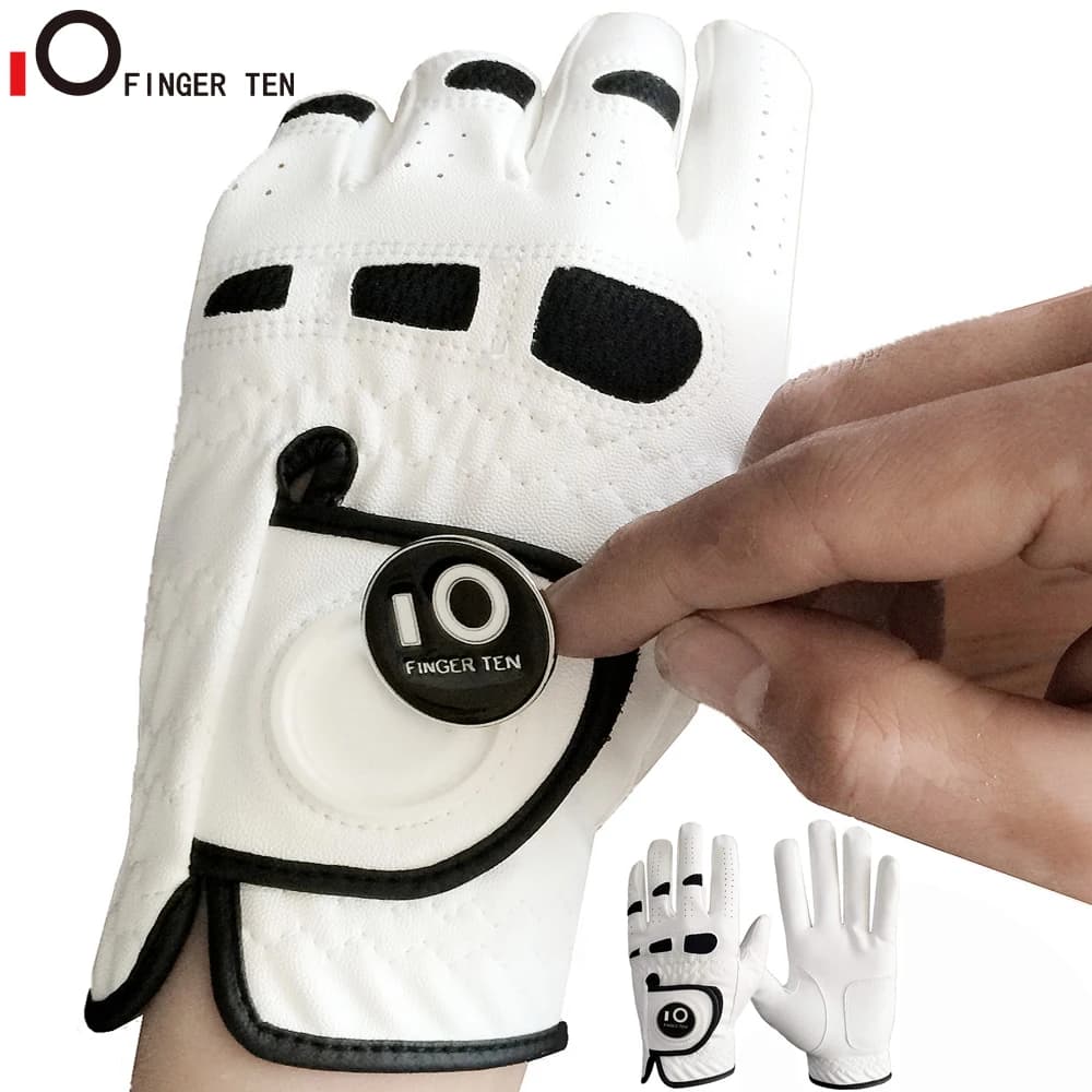 Guanti da Golf da uomo durevoli per tutte le stagioni con pennarello a sfera sinistra Lh per impugnatura golfista destrimani Fit S M ML L XL Drop Shipping