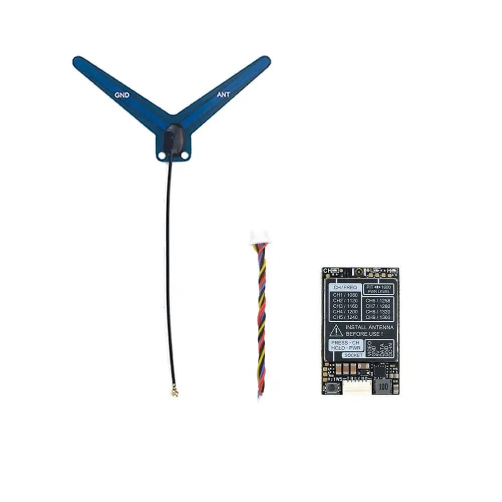 RUSHFPV VTX Video Transmitter Module V1.2 1.2G 1.6W for Drone FPV Racing Camera Wireless Transmitter Module