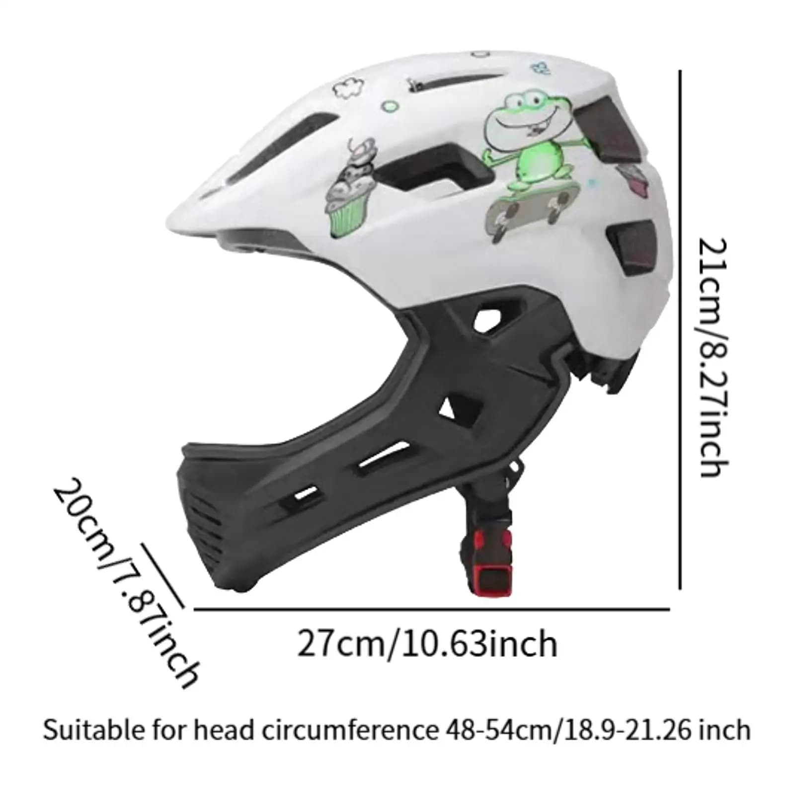 Casco Integrale per Bambini per Skateboard, Pattinaggio e Ciclismo