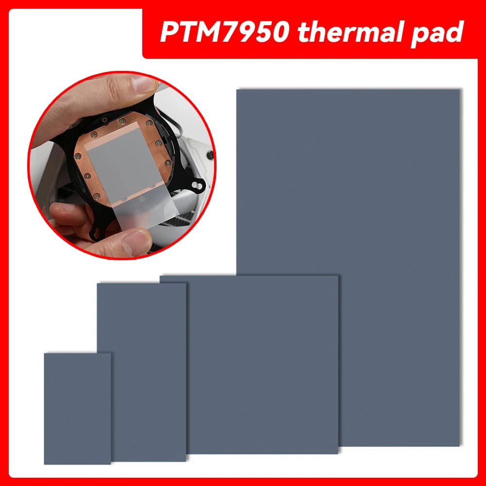 For Honeywell PTM7950 Heat Dissipation Pad Patch 8.5W/mK CPU Thermal Conductive Paste Pad Patch Replacement for Laptop GPU CPU