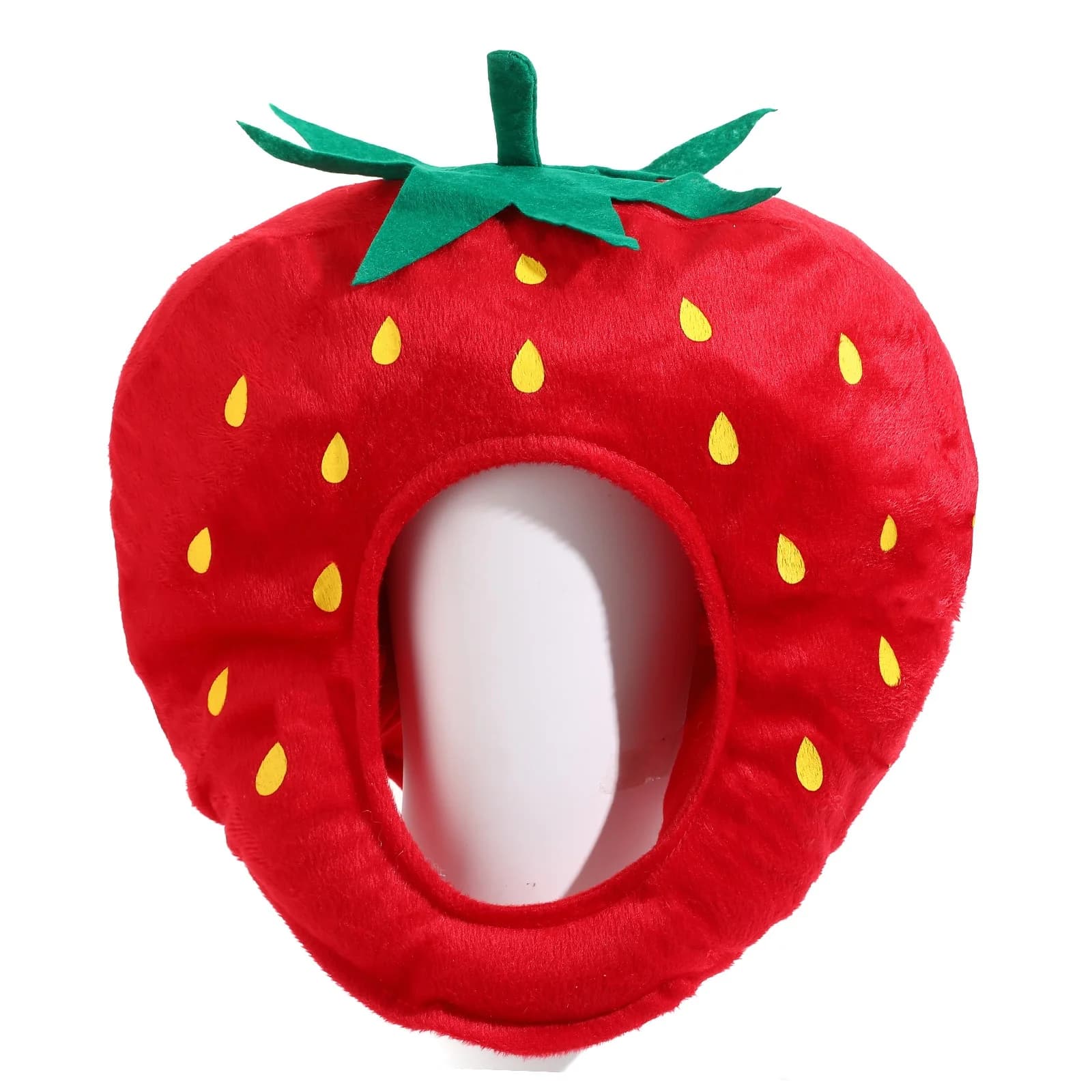 1 copricapo virale carino alla fragola, divertente cappello alla fragola per oggetti di scena fotografici, servizi di ritratti e spettacoli