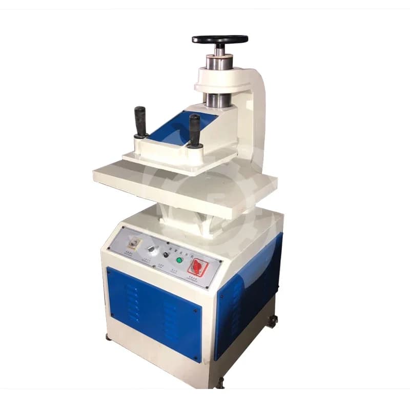 Macchina idraulica manuale per la punzonatura di sacchetti in plastica non tessuta da 10, 16 e 20 tonnellate, ideale per borse a T e shopper.
