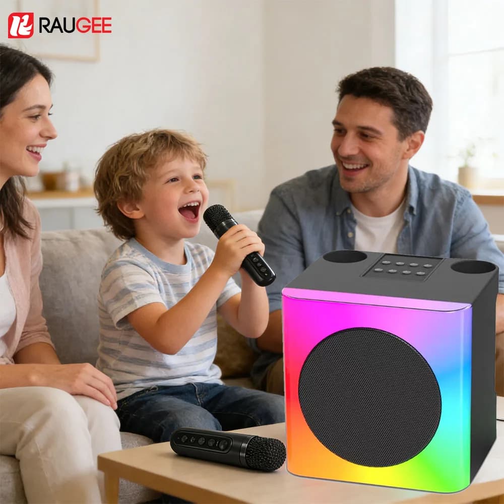 Altoparlante Karaoke con Microfono Wireless, Speaker Bluetooth Professionale per Karaoke, Macchina Karaoke Portatile per Famiglia e Regali per Bambini