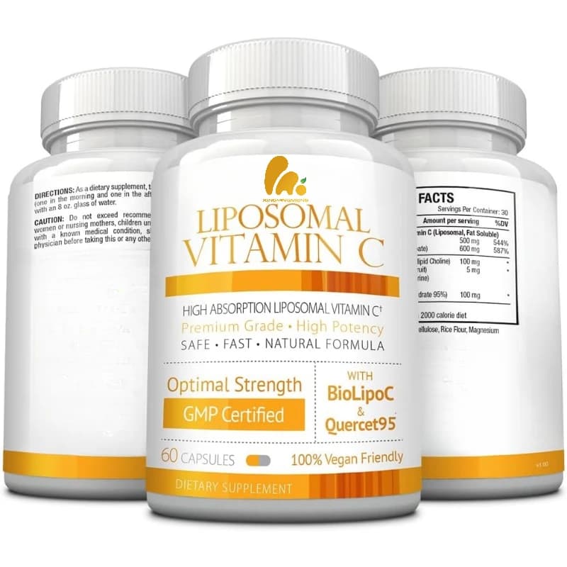 Liposomale Vitamina C-1100 milligrammi -60 capsule capsule vegane - supporto immunitario, miglioramento del collagene, antiossidanti