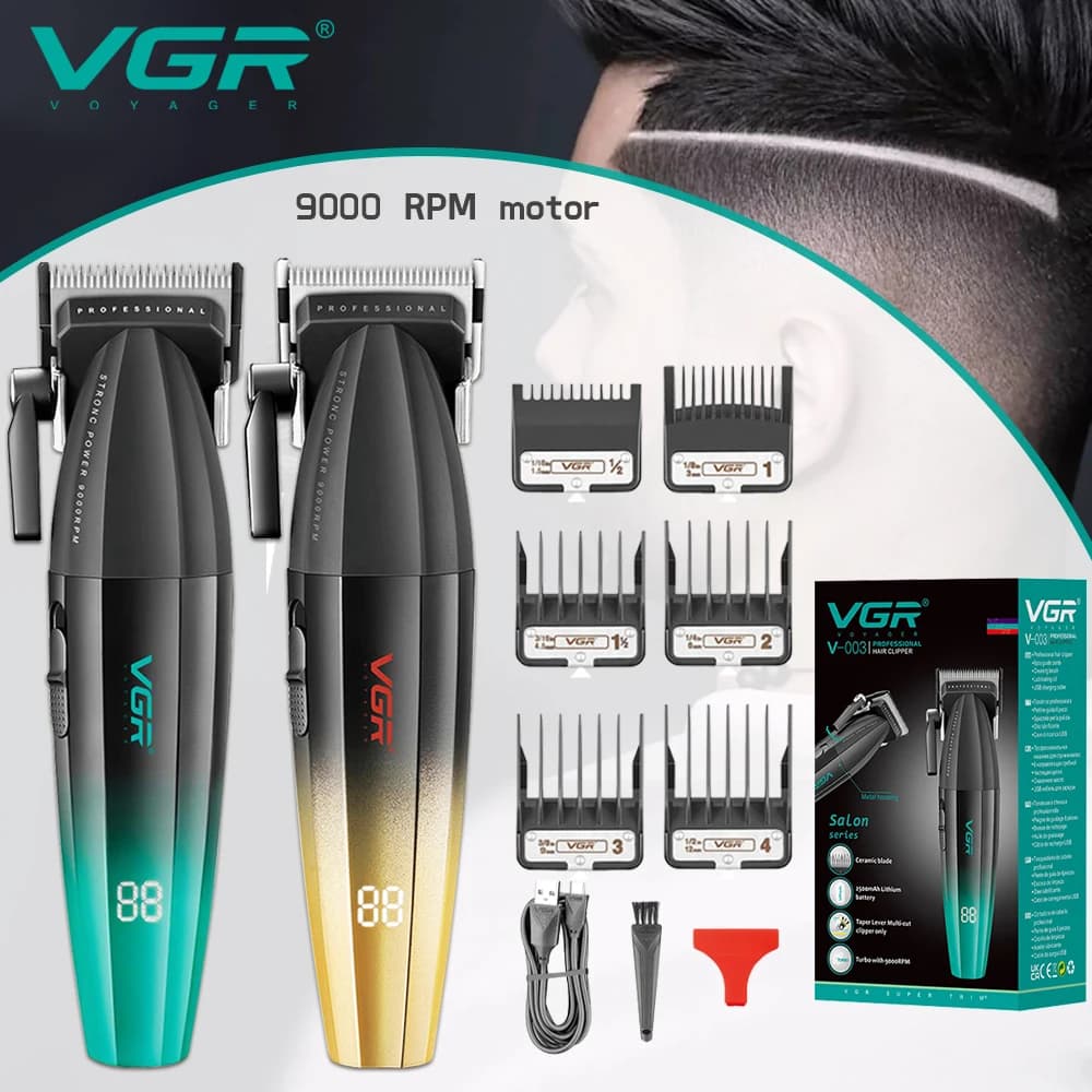 VGR Haircuts Professional Haircuts Electric Haircuts Wireless Haircuts 9000 rpm Trimmer Clipper for men V-003