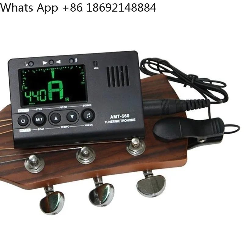 AMT-560 Metronomo e Accordatore per Chitarra Acustica, Ukulele, Violino e Basso
