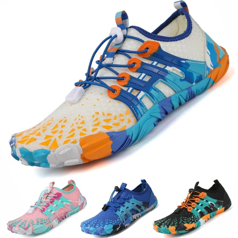 Quick Dry Upstream Aqua Shoes Unisex Swimming Beach Shoes Non-slip Gym Sport Sneakers Trekking Wading Water Shoes 35-45#