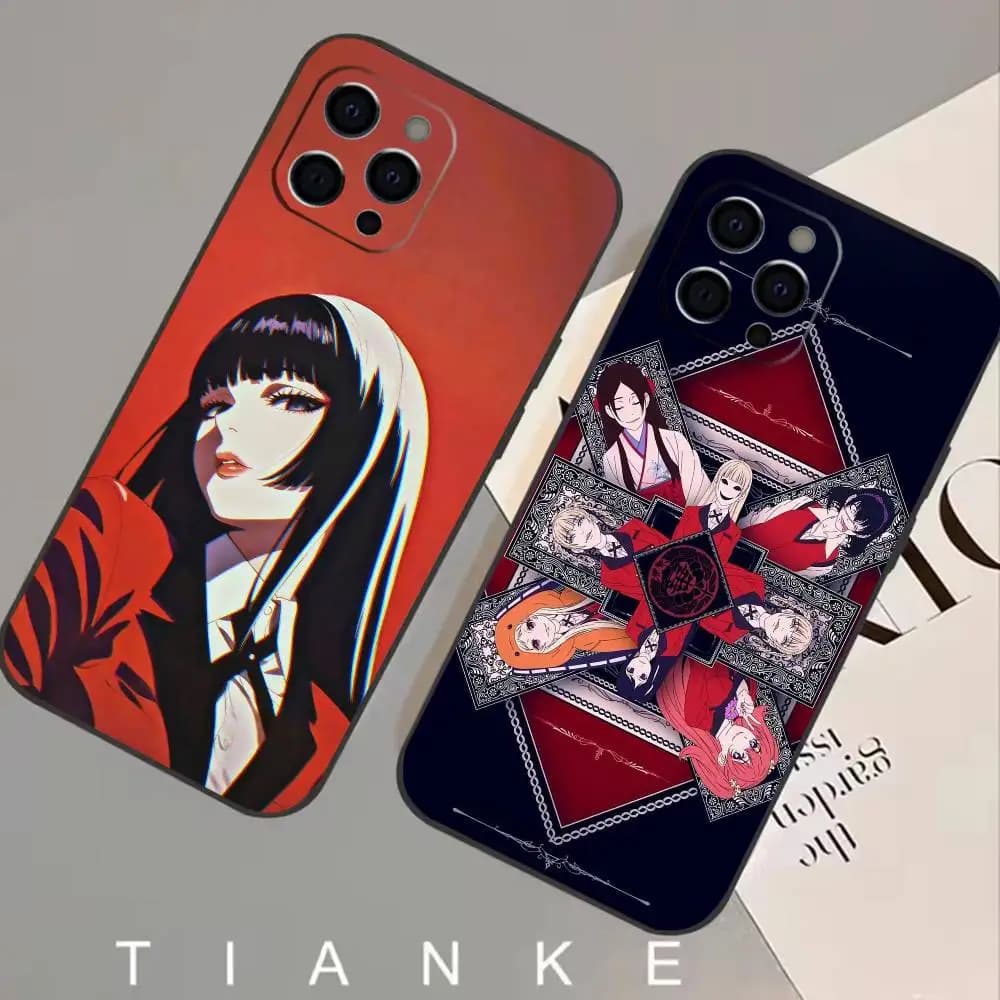 Anime Y-Yumeko Jabami K-Kakegurui Phone Case Silicone Soft For IPhone 17,16,15,14,13,12,11,XS,Plus Pro Max