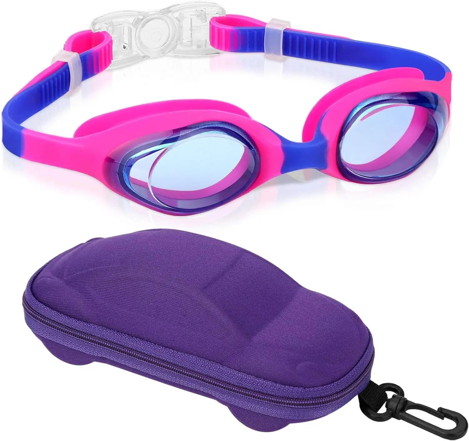 Swimwear for children and girls from 2 to 12 years old, swimming glasses with UV protection, adjustable strap