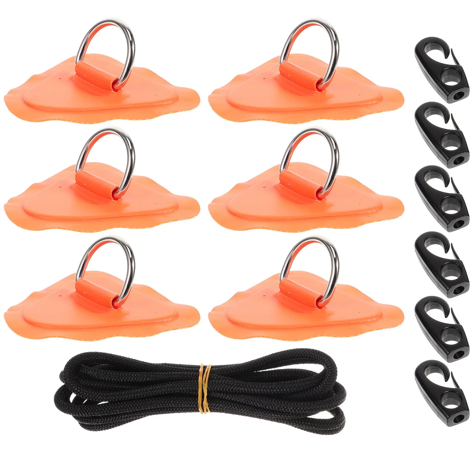Set di 1 Pad con Anello a D per Kayak, Kit Versatile per Attacco Sicuro su Paddle Board, Canoa, Gommone