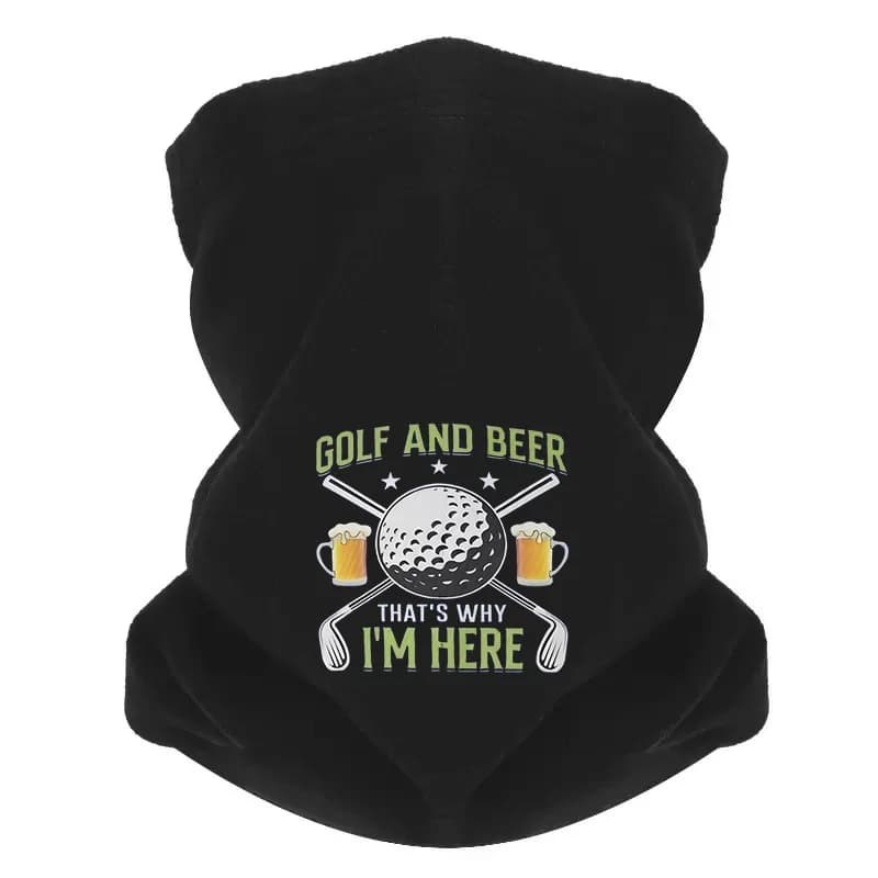 Pallina da golf, tazze da birra, club e uomini Sciarpa da esterno Maschera Ghetta per il collo Cappello Berretto da donna Copricapo Antivento Mantieni caldo Inverno Multifunzione