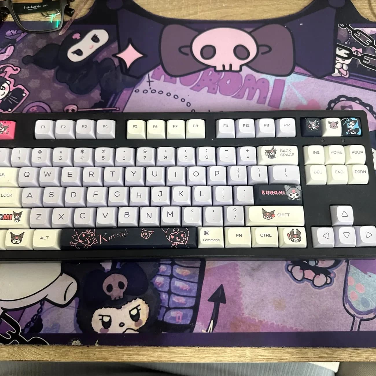 Sanrio Anime Kuromi Copritasti Style Cartoon Mechanical Keyboard Covers XDA Height Carry Pbt Covers Keyboard Accessories