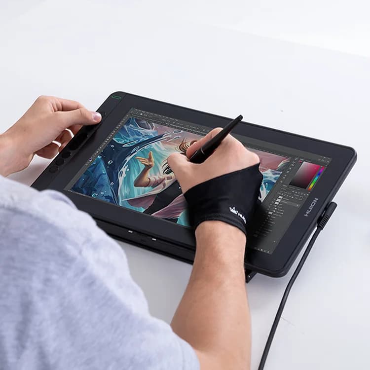 Dropshipping HUION Kamvas 13 Dual-purpose Full-featured USB C Digital Drawing Signing Graphic Tablet Monitor for Designer