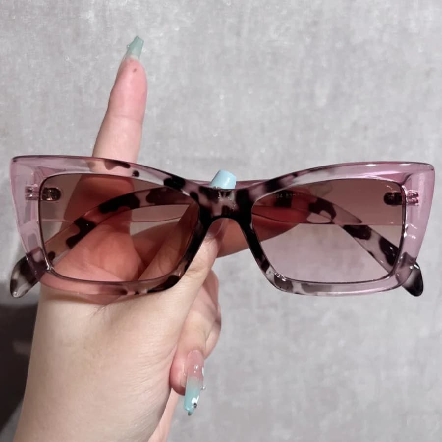 1Pc Fashion Glasses Women's New Style Delicate Small Cat Eye Frame Elegant Versatile Casual Fashion Street Style Christmas Decor