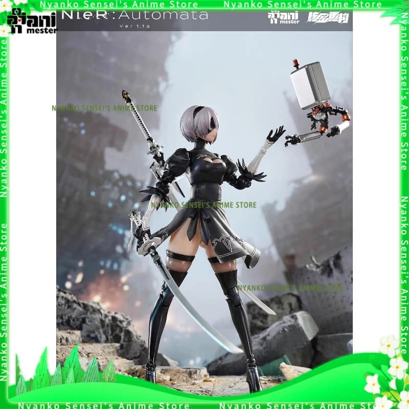 Disponibile Nucleargold Reconstruction NieR: Automata YoRHa No.2 Type B 2B Seamless Body 1/9 Action Figure Anime Model Trendy Toy