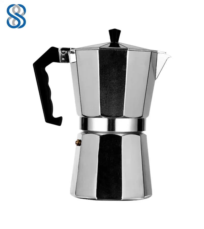 Mocha Coffee Pots Italian Aluminum Octagonal Pot Coffee Cup Maker Tea Maker Portable Coffee Maker-DMH