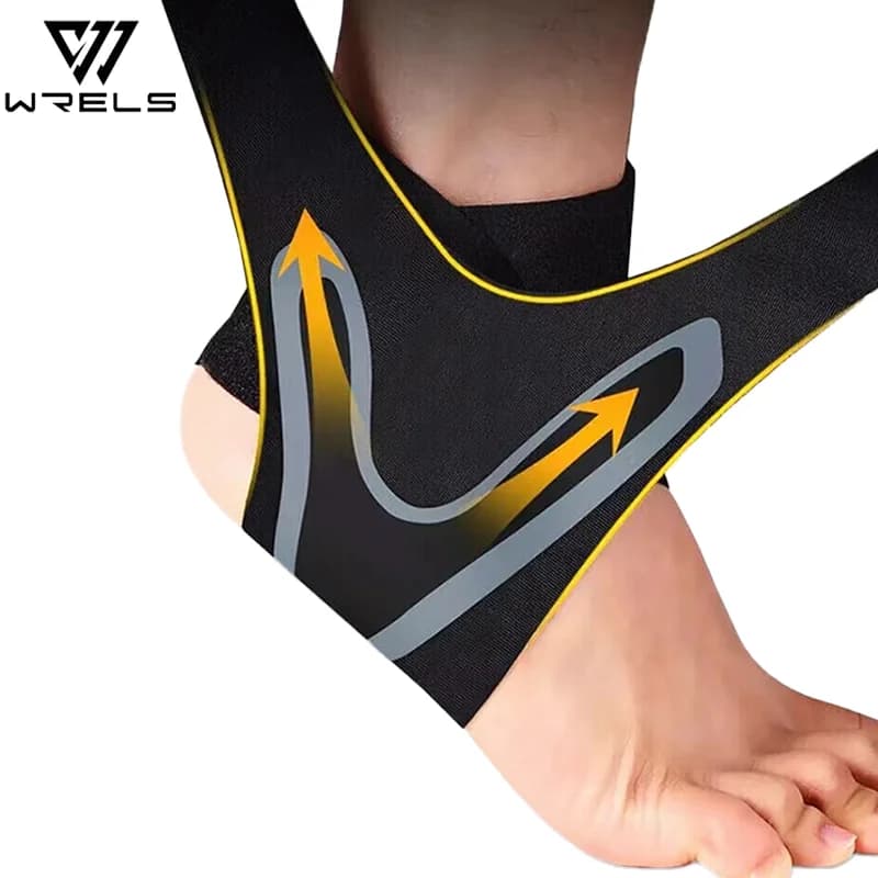 1 piece of ankle support, compression sleeve, breathable, foot wrap, football, cycling, protective winding, sports socks