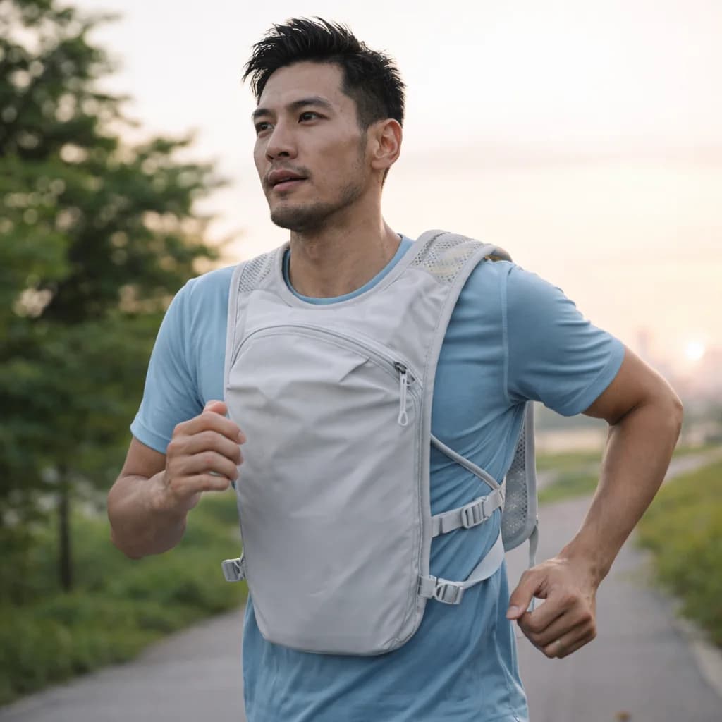 Breathable Breathable Vest Vest With Multiple Pockets, Adjustable Nylon Running Backpack, Water Door Backpack