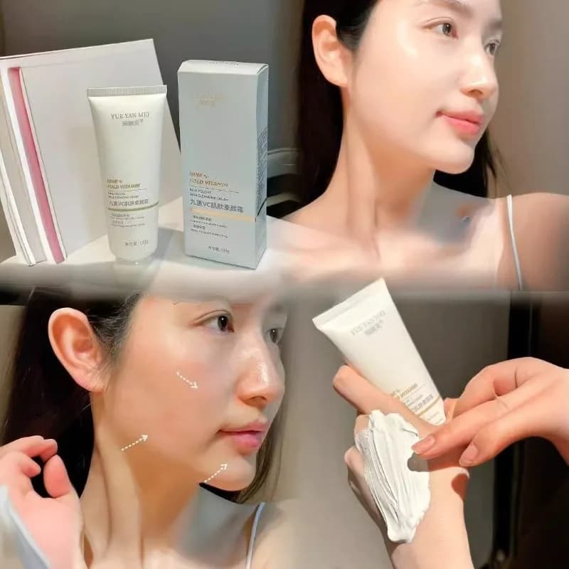 100g NINE FOLD VC CREAM CLEANSING SKIN Isolamento Crema Tonificante Idratante, Primer