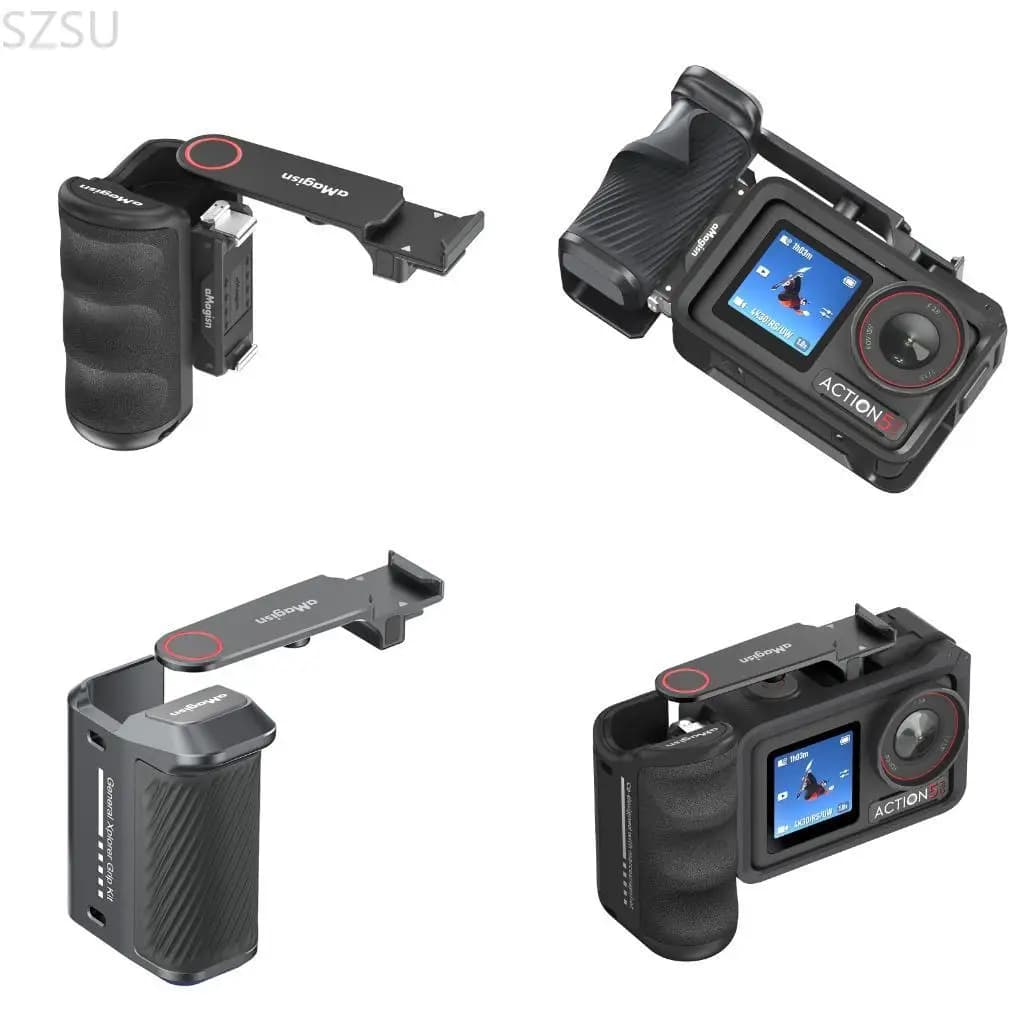 Maniglia per impugnatura per action in alluminio ABS SZSU compatibile per Action 5Pro/4/3 Impugnatura antiscivolo per per
