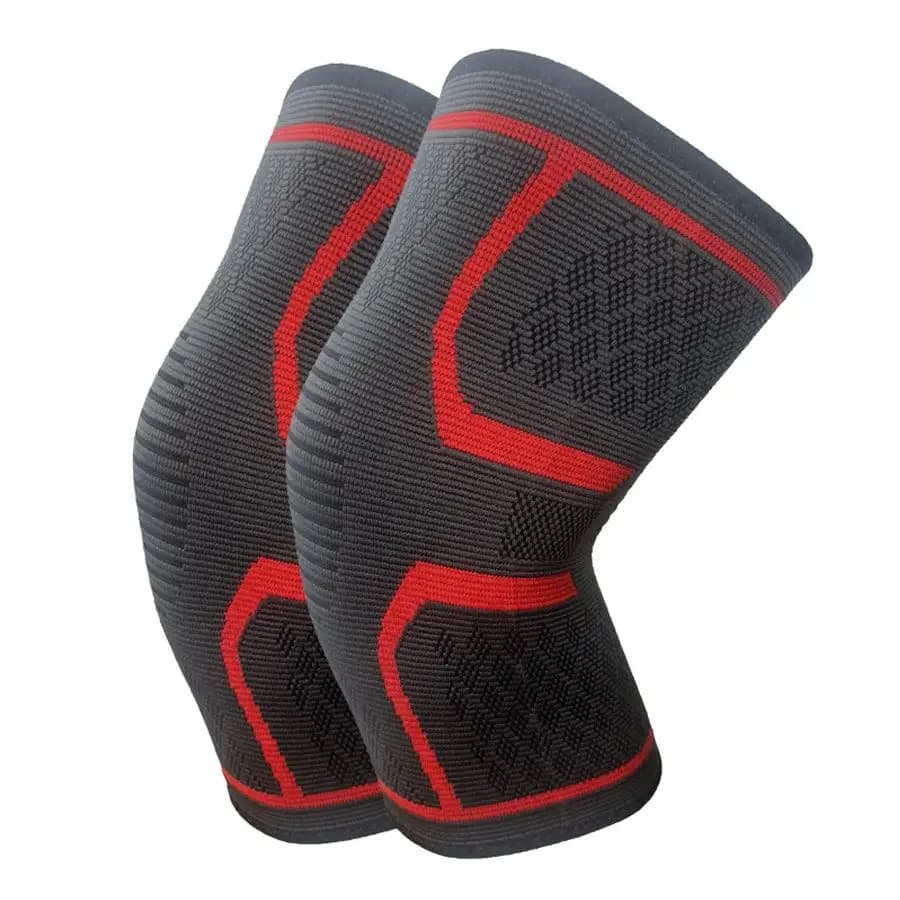 Ginocchiere a compressione unisex da 2 pezzi: supporto e protezione per il ginocchio per basket, corsa, ciclismo e tutti gli sport