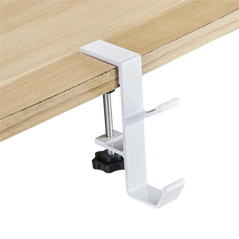 ABGH-1 Adjustable Side Hook for Table, Gaming Headset Support, Backpack, Without Drilling