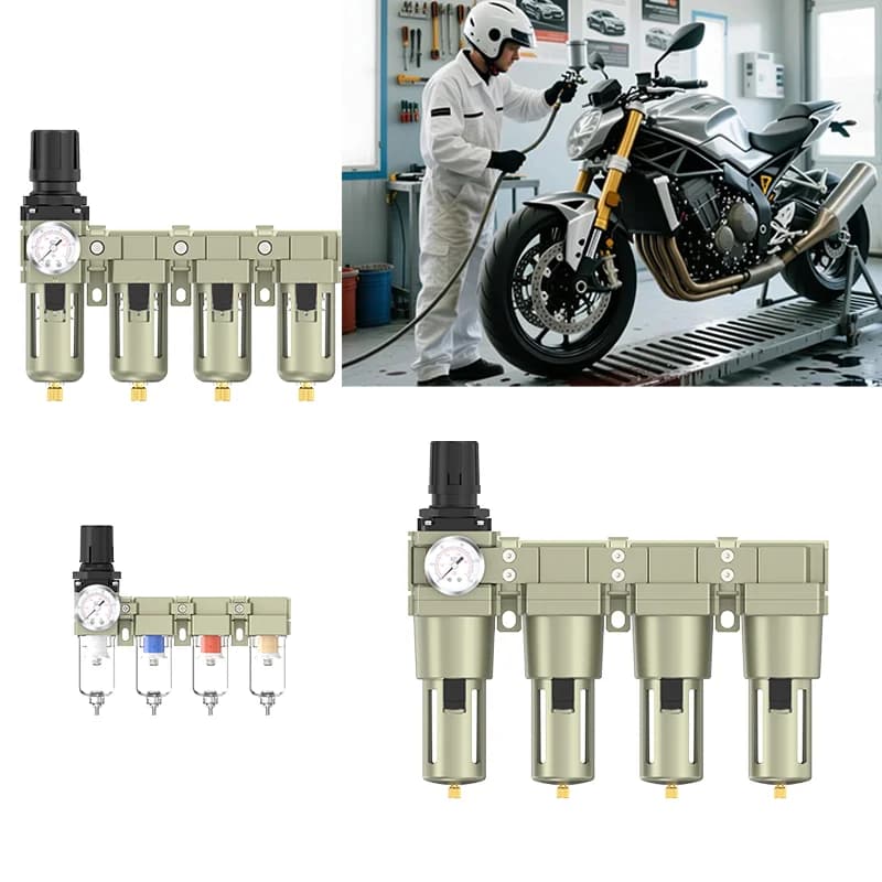 Filtro sorgente aria professionale per macchina per verniciatura a spruzzo, filtro sorgente aria dedicato per riparazione pneumatici, filtri multipli, CWFFF