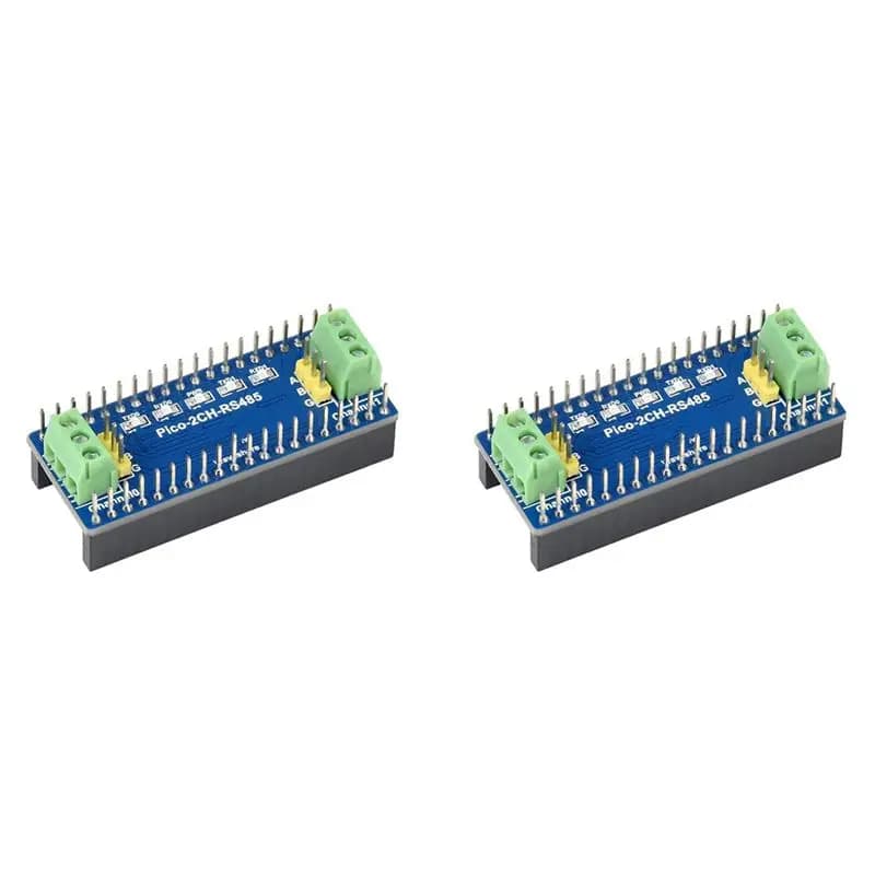ABFA 2X Pico-2CH-RS485, 2-channel RS485 module for Raspberry Pi Pico, SP3485 transceiver, from UART to RS485, Pi Pico standard connector