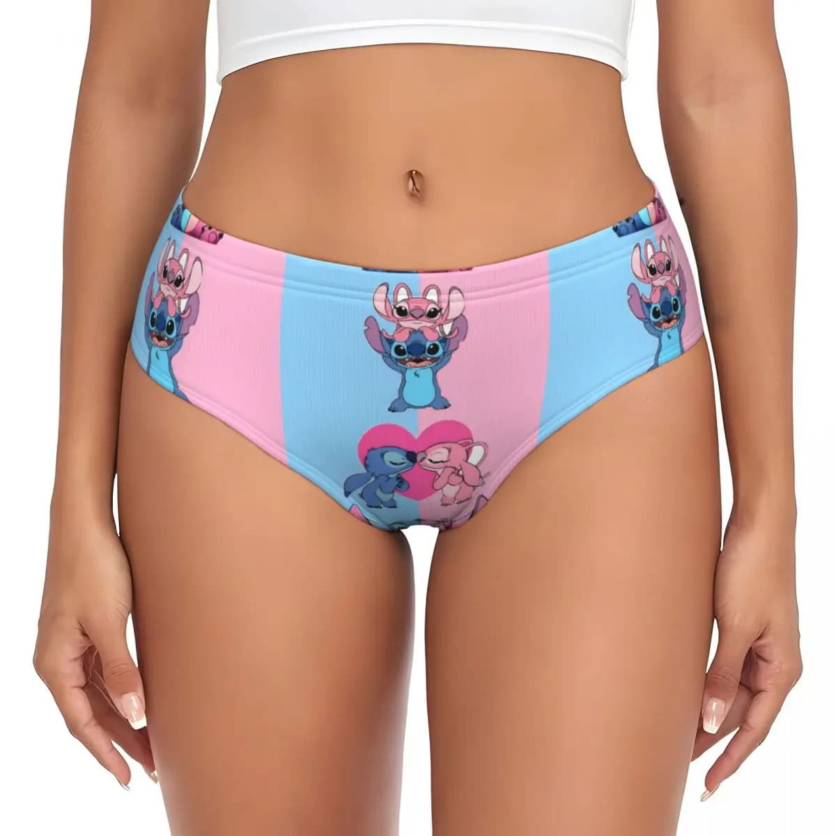 Slip da donna personalizzati con cuciture a S, traspiranti, intimo femminile con motivo a cuore