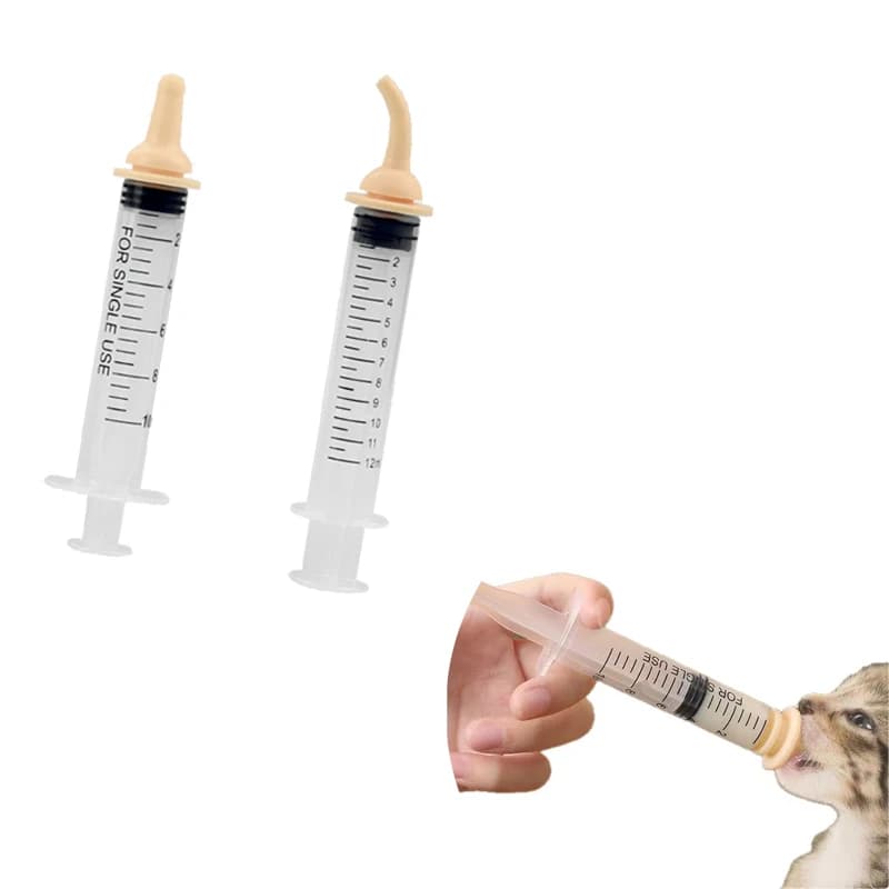 Set di dispositivi per l'alimentazione dell'animale domestico vestito per bottiglia per la cura del cane del gatto dispositivo per l'alimentazione del gattino neonato con dispositivo per farmaci per cuccioli di biberon