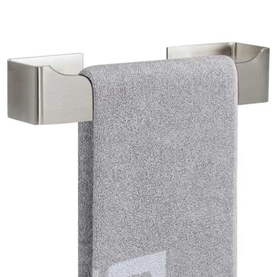 Self Adhesive Hand Towel Holder/Towel Rg, Staless Steel Hand Towel Bar Rustproof Stick on Wall-Towel Rack for Bathroom/Kitchen,