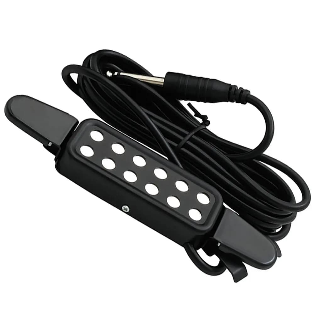 Pickup per Chitarra Acustica, Ukulele, Banjo, Basso, Pickup per Foro di Risonanza, Design Leggero e Compatto, Facile da Installare