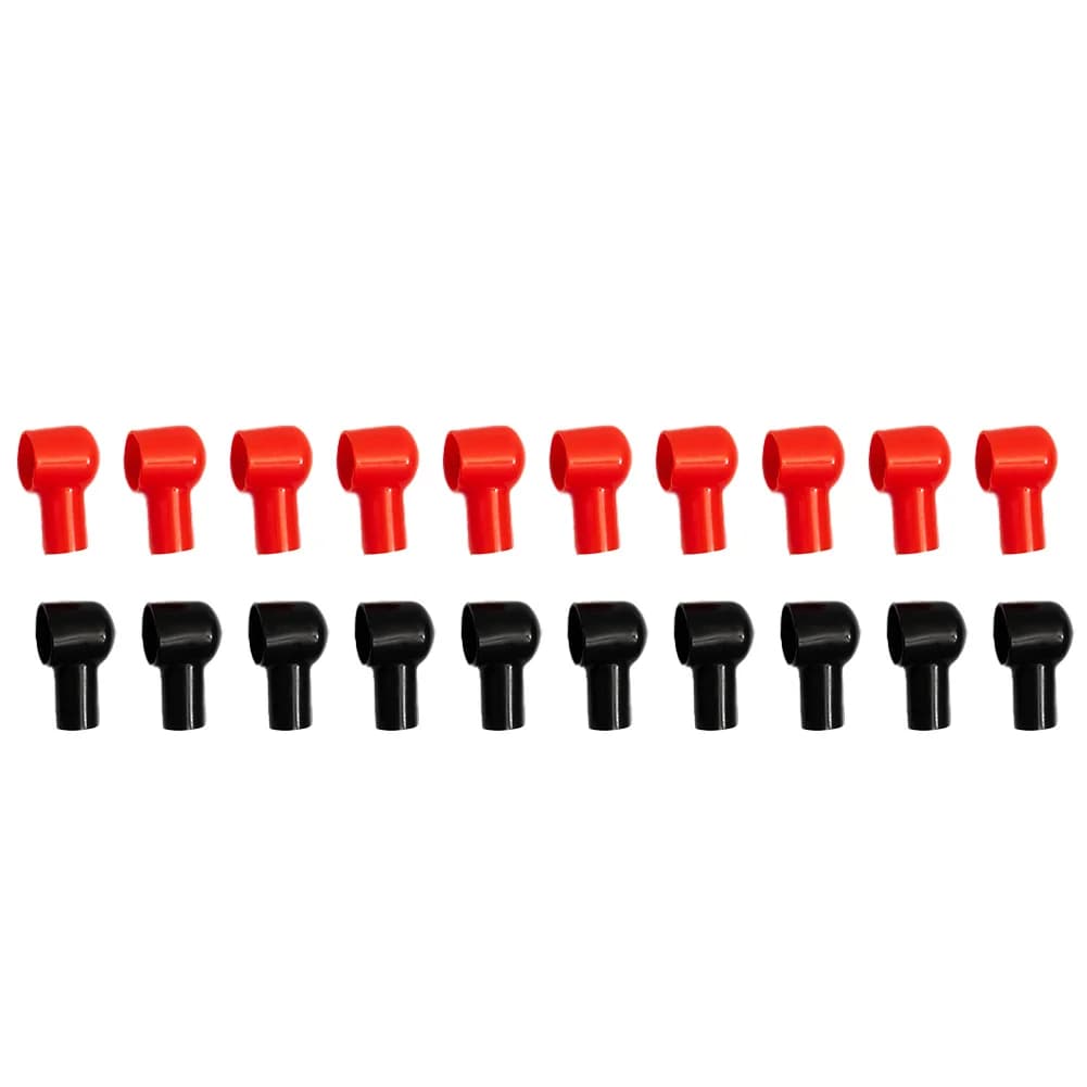 20PCS coperchio del terminale della batteria stivali tappo protettivo isolante per auto Marine Commercial Power Sports Black Red Battery Insula