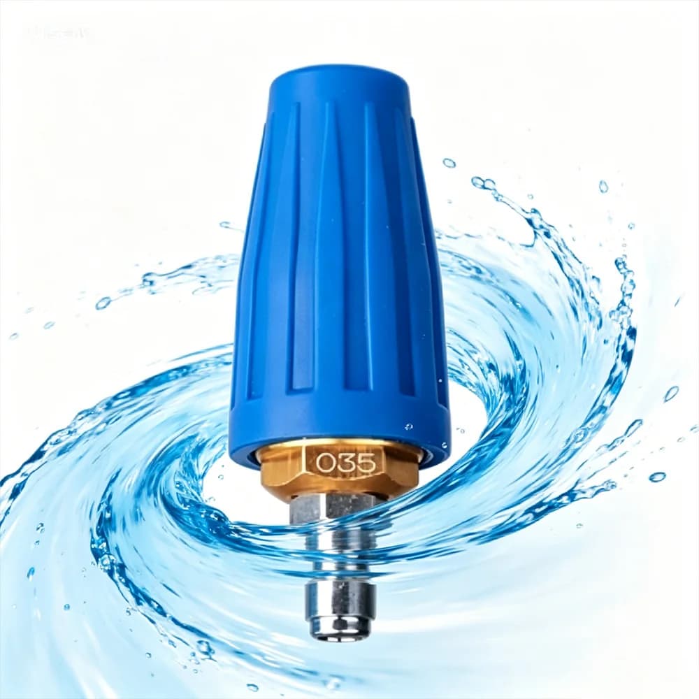 4000PSI Rotating Turbo Nozzle Sprayer For High Pressure Wash Gun With 1/4" Quick Connect Hitch