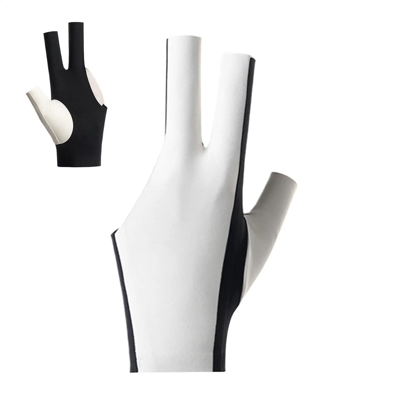 Billiard Gloves For Women Left Hand 3-Finger Billiard Accessories Pool Cue Gloves For Professionals Men Women Enthusiasts