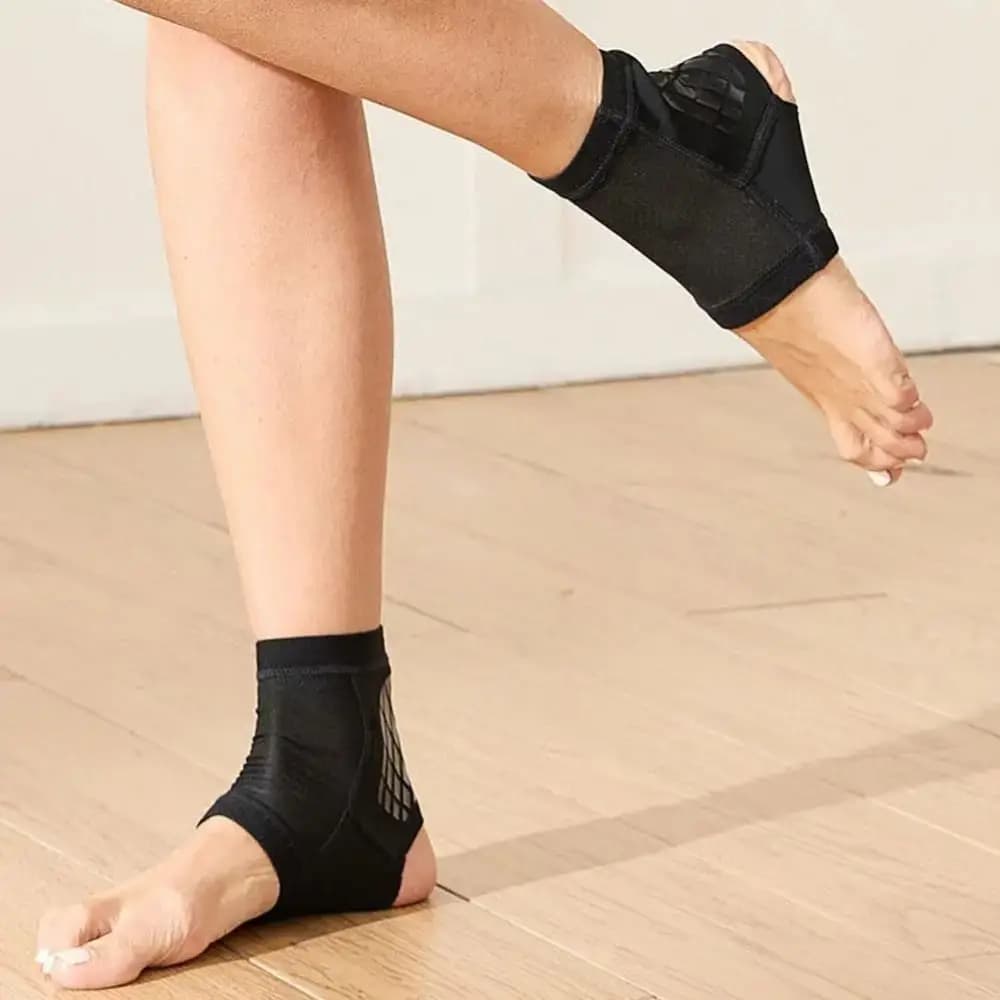Supporto per Caviglia Regolabile con Stabilizzatore Laterale, Protezione Articolare, Traspirante in Nylon, per Uomini e Donne