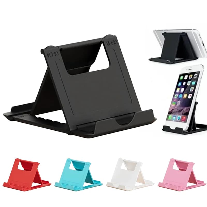 1/5PCS Supporto per telefono cellulare da tavolo per IPhone IPad Mini persone pigre portatili Supporto per treppiede Supporto pieghevole in plastica