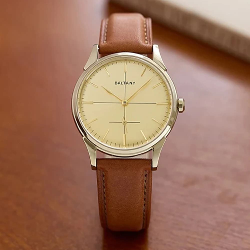 Baltany Crosshair Small seconds dial S4092 retro watch ST1701 automatic movement waterproof mechanical watches for men