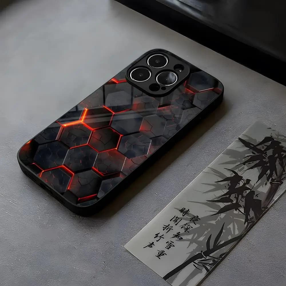 Carbon Fiber Phone Case Tempered Glass For IPhone 14 15 17 16 13 12 11 Pro XS Max Plus Mini SE2020 Coque