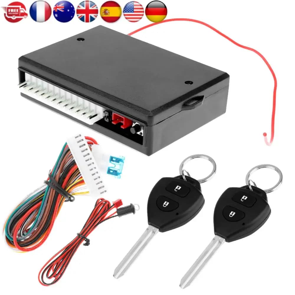 Kit centrale remoto per auto Sistema di accesso senza chiave con allarme di bloccaggio della serratura della porta del veicolo