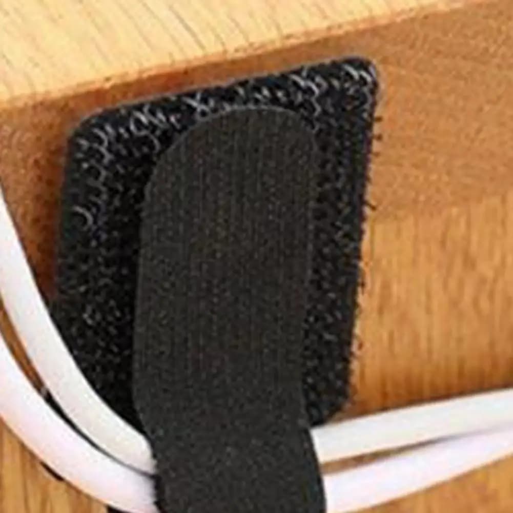Adhesive Cable Holder 10/50pcs Cable Organizer Ties Adjustable Adhesive Fastener Straps Reusable Nylon Cord Wraps for Office