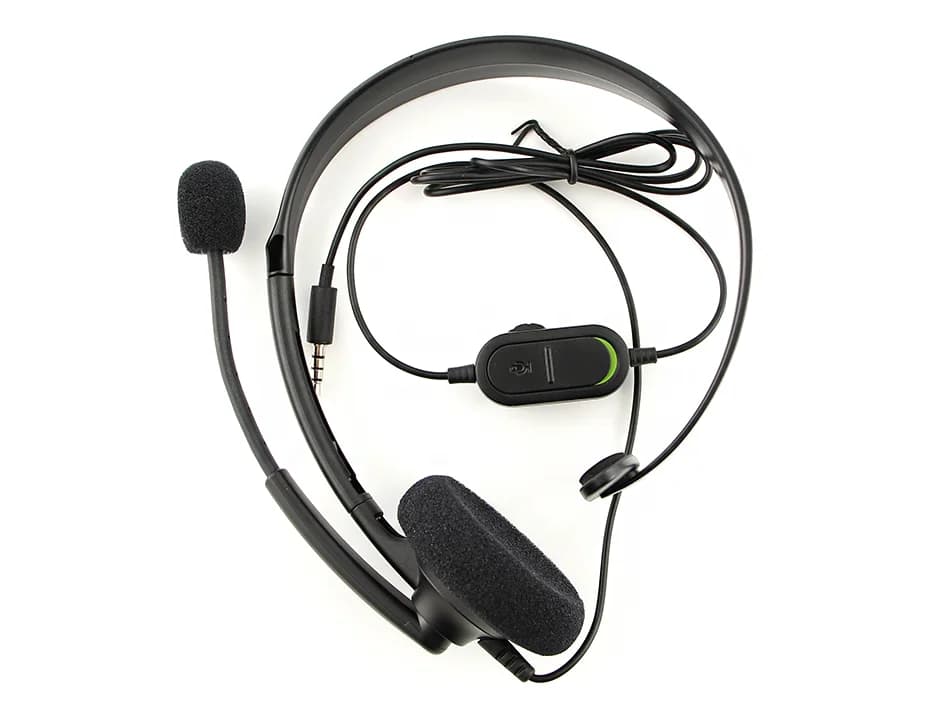 Nuovo Cuffie con Microfono Cablate Originali con Jack da 3,5mm e Controllo Volume per XBOX ONE Slim/Elite e ONE X