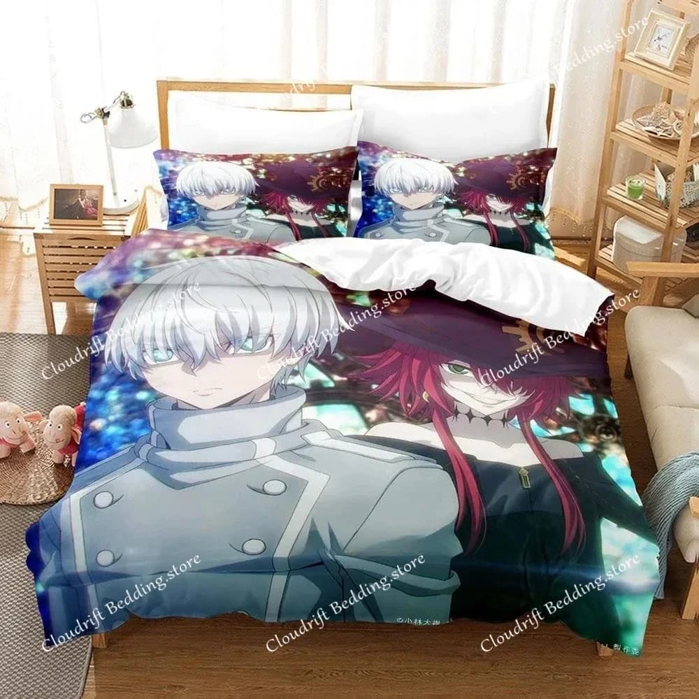 Set di Biancheria da Letto Anime Ragna Crimson, Disponibile in Varie Misure, Set Lenzuola per Camera da Letto Adolescente, Stampa 3D Anime